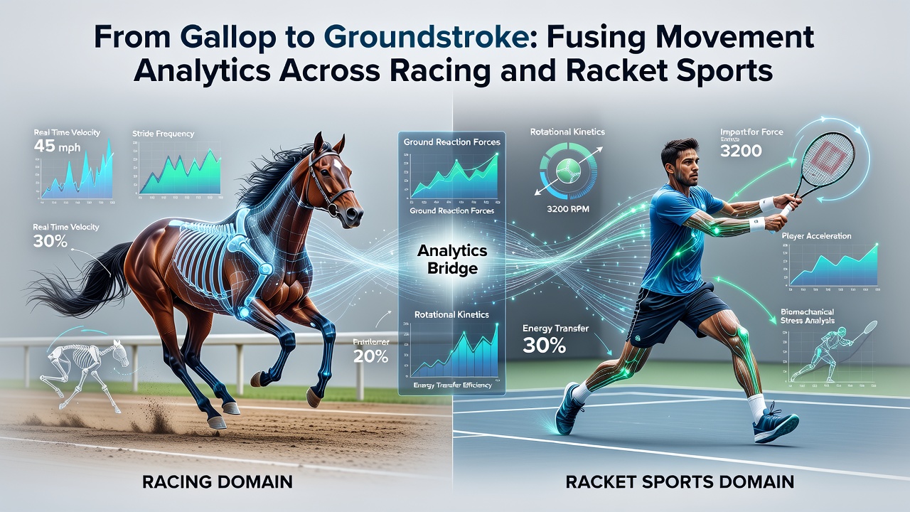 Side-by-side comparison of sensor data visualizations showing stride and footwork patterns