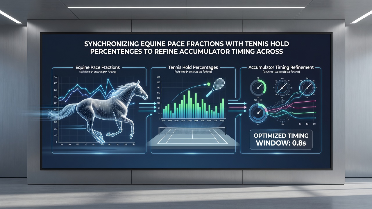 Chart illustrating accumulator timing adjustments based on combined equine and tennis performance metrics